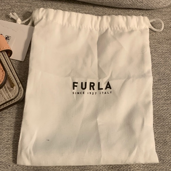 Furla Babylon Small Compact Peachy Blush Pink Saffiano Leather Wallet Italy 🇮🇹 - Picture 10 of 11